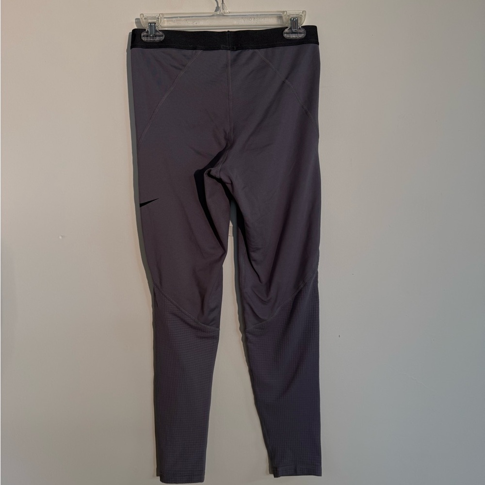 Nike Pro Women’s Dri-fit Grey Compression Athletic Leggings Size Large - Picture 2 of 4